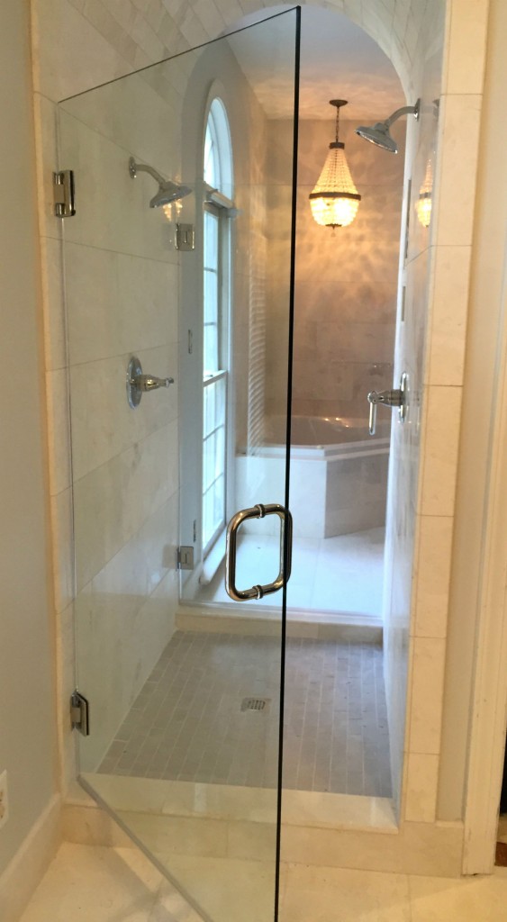 THIS WALK THRU SHOWER PROVIDES ACESS FROM HIS & HER BATHROOMS VIA 34" FRAMELESS DOORS.  PROJECT WAS IN ASHLAND VA